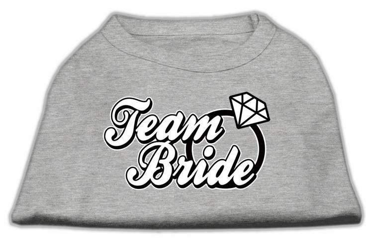 Team Bride Screen Print Shirt Grey XS